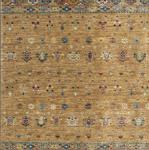 Handmade fine Afghan Samarkand carpet - ENR308225