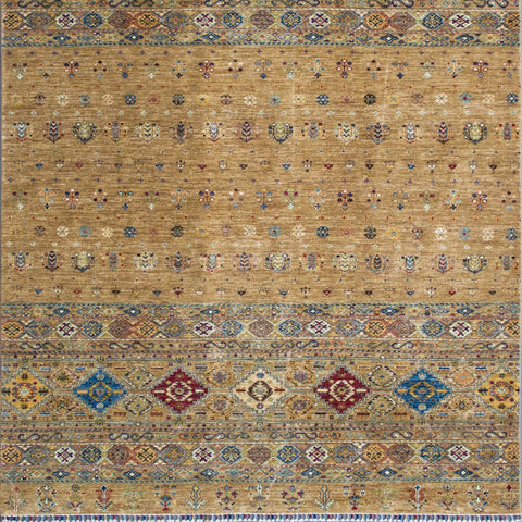 Handmade fine Afghan Samarkand carpet - ENR308225