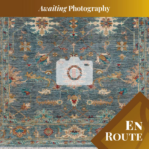 Handmade fine modern Afghan Ziegler rug - ENR308237