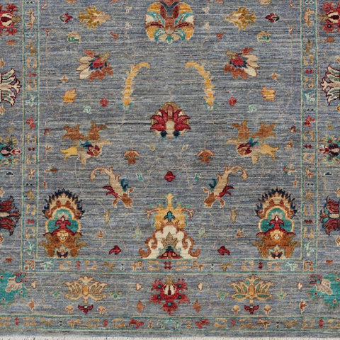 Handmade fine Afghan modern Ziegler rug - ENR308240