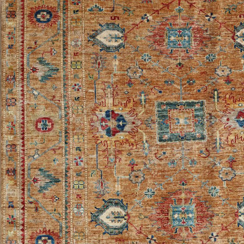 Handmade extra fine Afghan Kazak rug - ENR308259