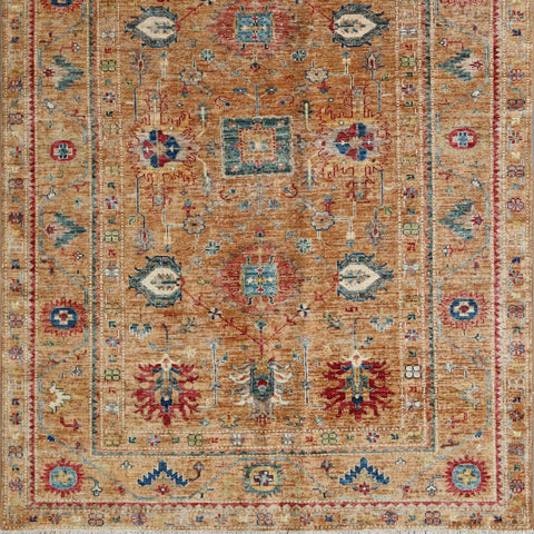 Handmade extra fine Afghan Kazak rug - ENR308259