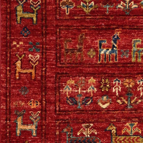 Handmade Afghan Samarkand rug - ENR308292