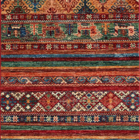 Handmade fine Afghan Samarkand runner - ENR308297