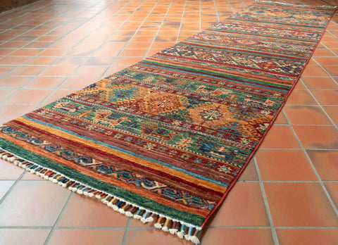 Handmade fine Afghan Samarkand runner - 308297