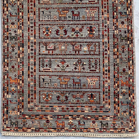 Handmade Afghan Kharjeen rug - ENR308313