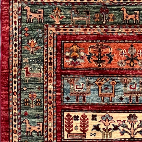 Handmade Afghan Kharjeen rug - ENR308318