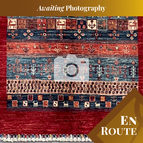 Handmade Afghan Kharjeen rug - ENR308322