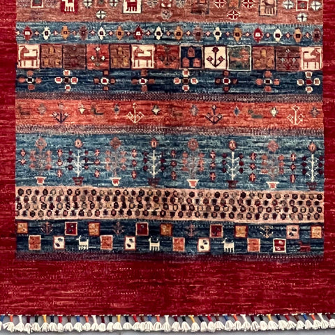 Handmade Afghan Kharjeen rug - ENR308322