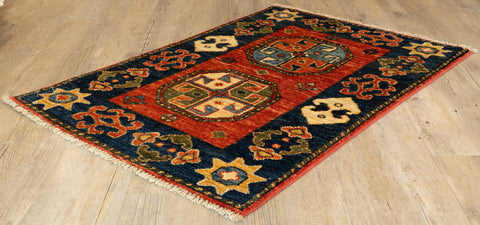 Handmade Afghan Ersari rug - 308384