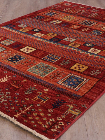 Handmade Afghan Loribaft rug - 308394