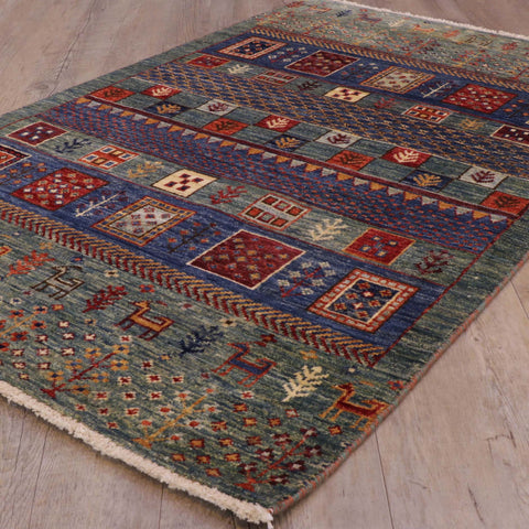 Handmade Afghan Loribaft rug - 308398