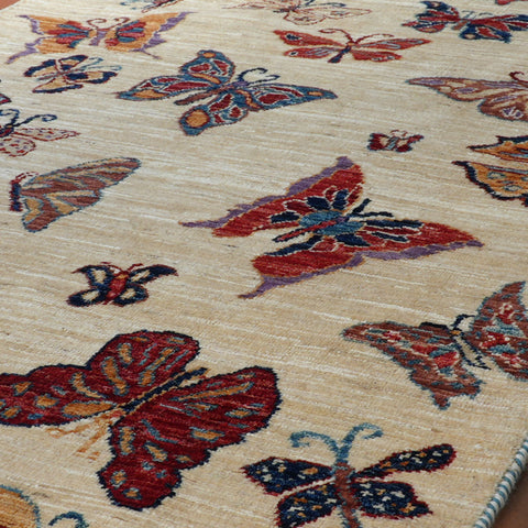 Handmade Afghan Butterfly runner - 308407