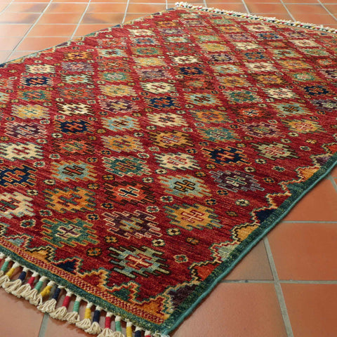 Handmade Afghan Kharjeen rug - 308435