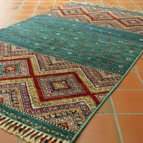 Handmade Afghan Kharjeen rug - 308437