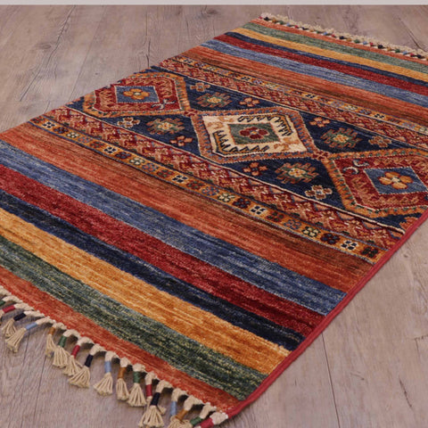 Handmade Afghan Kharjeen rug - 308448