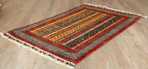 Handmade Afghan Kharjeen rug - 308449