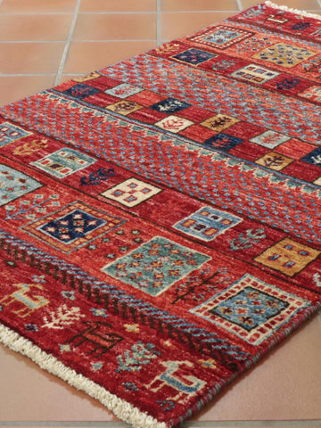 Handmade Afghan Loribaft rug - 308469