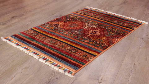 Handmade Afghan Kharjeen rug - 308513