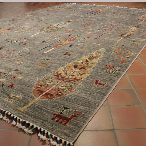 Handmade Afghan Kharjeen carpet - 308516