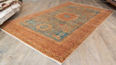 Handmade extra fine Afghan Mamluk rug - 308757