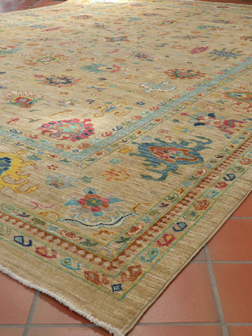 Handmade modern fine Afghan Ziegler carpet - 308768