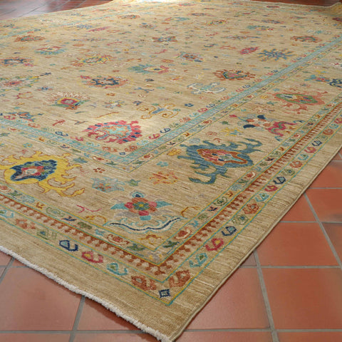 Handmade modern fine Afghan Ziegler carpet - 308768