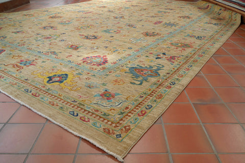 Handmade modern fine Afghan Ziegler carpet - 308768