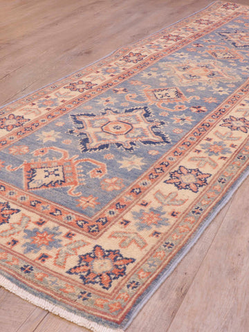 Handmade Comm Afghan Kazak runner - 308794