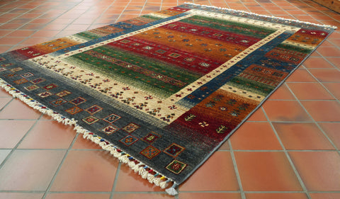 Handmade Afghan Loribaft rug - 308982