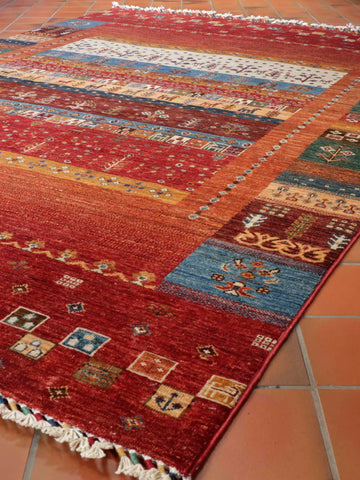 Handmade Afghan Loribaft rug - 308988