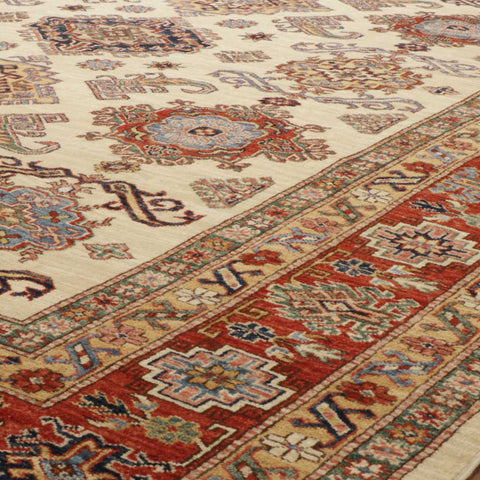 Handmade fine Afghan Kazak carpet - 308991