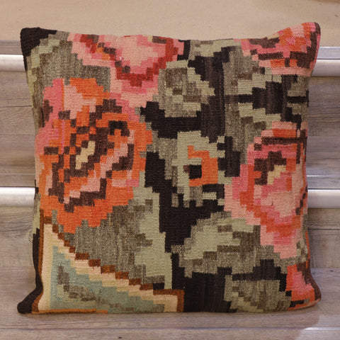 Large Handmade Moldovan kilim cushion - 309011b