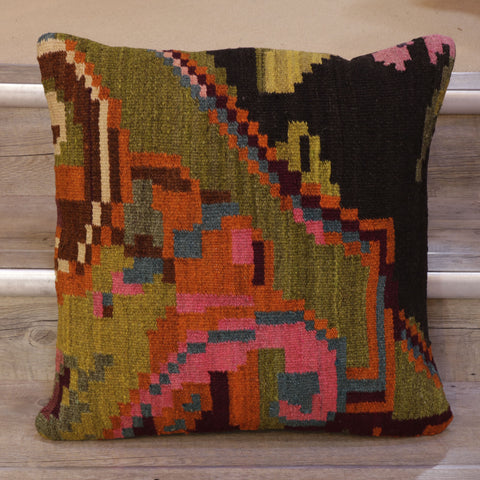 Large Handmade Moldovan kilim cushion - 309011c