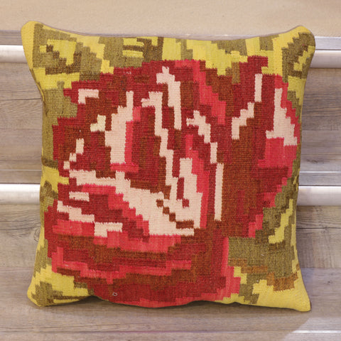 Large Handmade Moldovan kilim cushion - 309011i