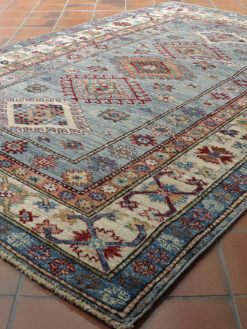 Handmade fine Afghan Kazak rug - 309021