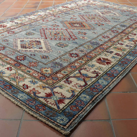 Handmade fine Afghan Kazak rug - 309021