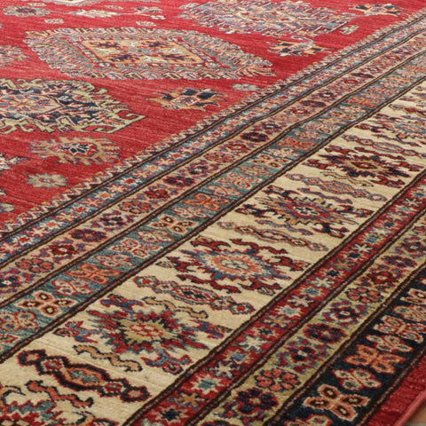 Handmade fine Afghan Kazak carpet - 309034