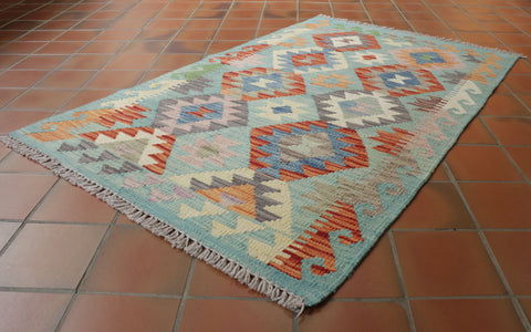 Handmade Afghan Kilim rug - 309052