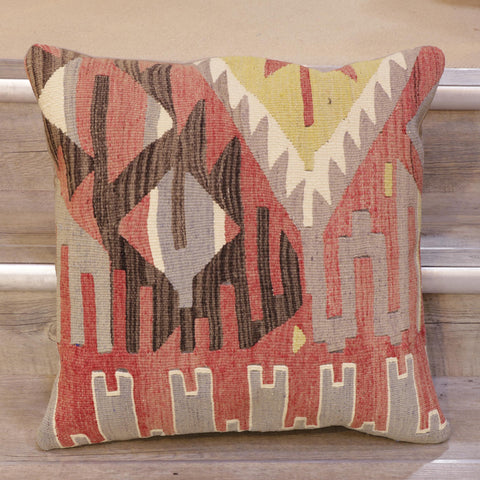 Large Handmade Turkish kilim cushion - 309081