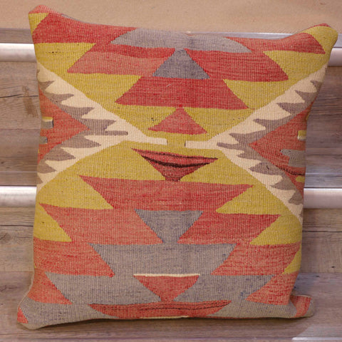 Large Handmade Turkish kilim cushion - 309087