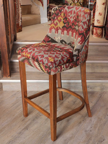 Turkish kilim bar stool counter height - 309146