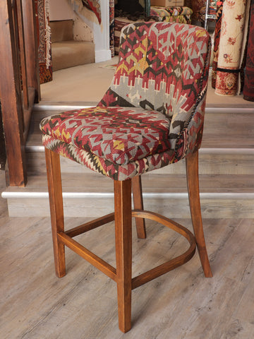 Turkish kilim bar stool counter height - 309146