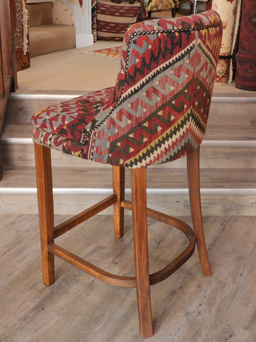 Turkish kilim bar stool counter height - 309146