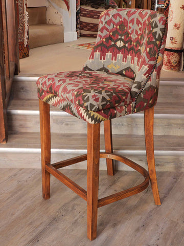 Turkish kilim bar stool counter height - 309147