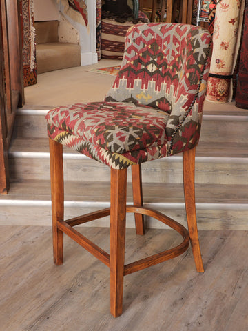 Turkish kilim bar stool counter height - 309147