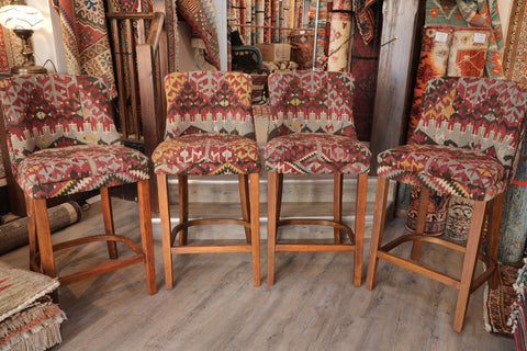 Turkish kilim bar stool counter height - 309147