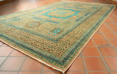 Handmade fine Afghan Mamluk rug - 309149