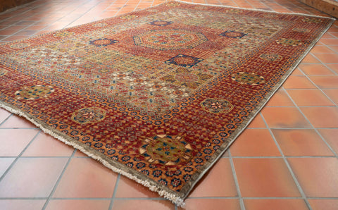 Handmade Fine Afghan Mamluk rug - 309152