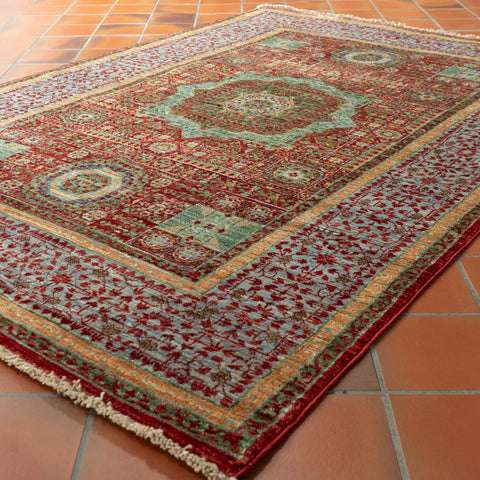 Handmade Afghan Mamluk rug - 309158